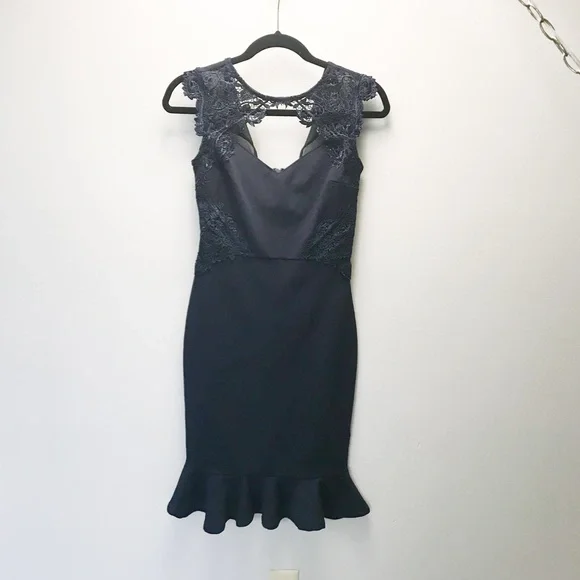 Lipsy | Dresses | Lipsy London Navy Lace Dress | Poshmark